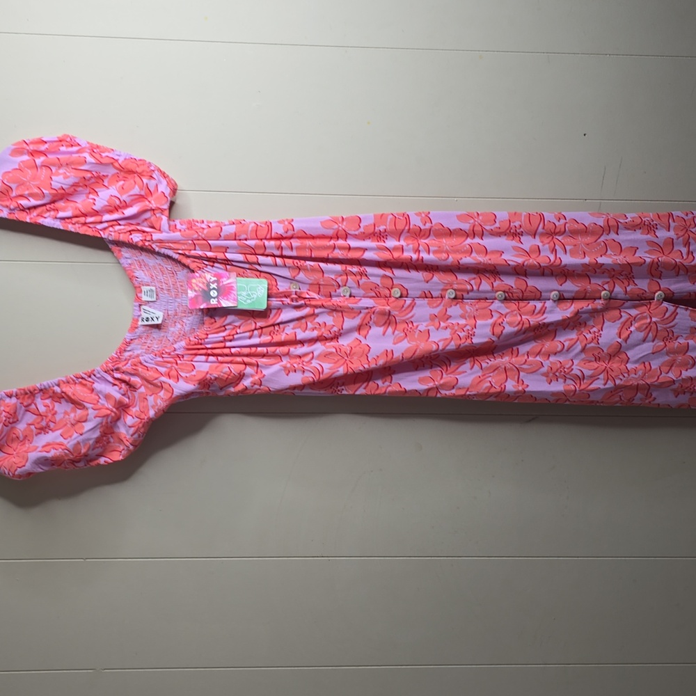 Roxy Shelley Coast Midi Dress Medium - Picture 3 of 12